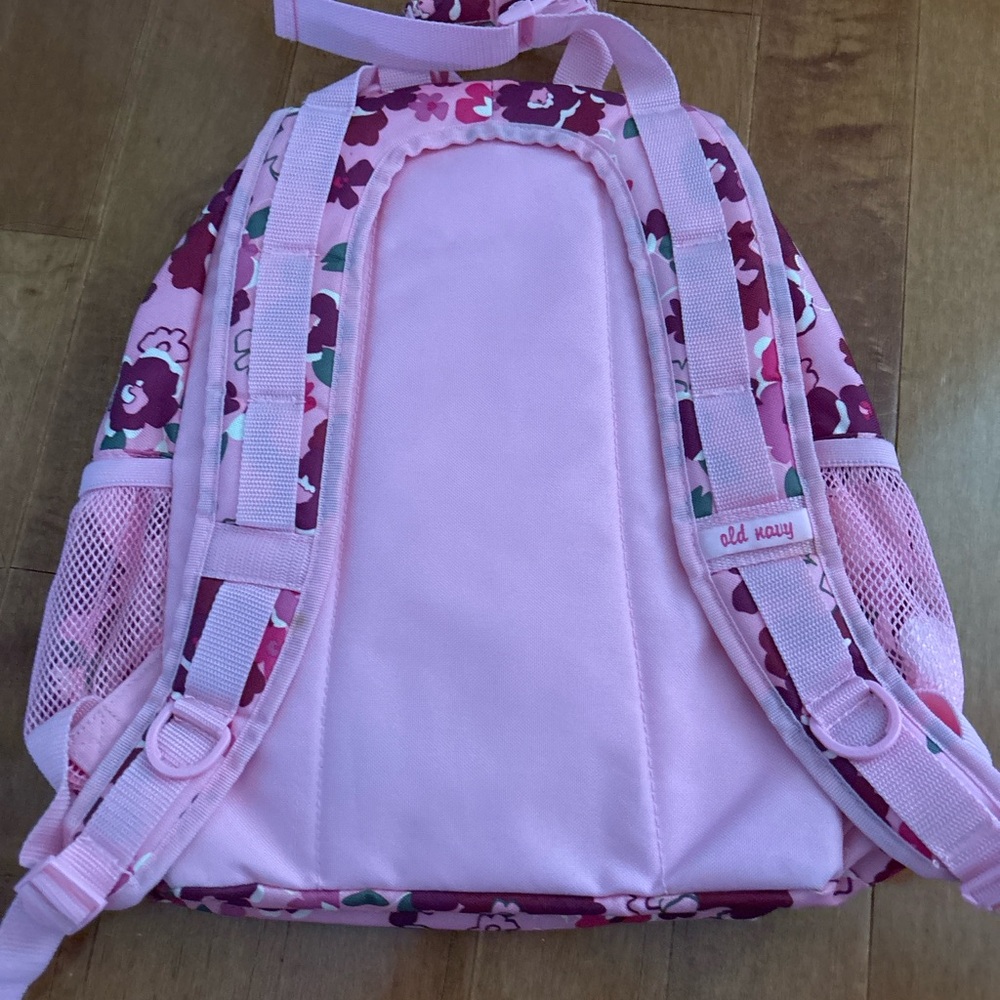 Old Navy Pink Floral Backpack - Picture 2 of 7